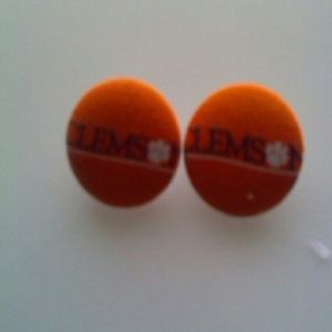 Clemson medium earrings