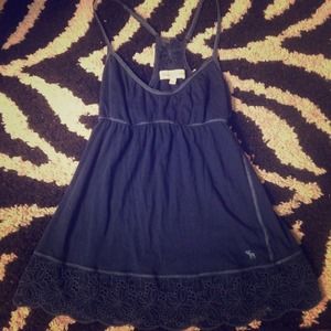 Navy Abercrombie and Fitch Tank Top