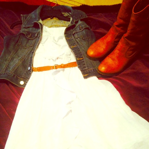 🎀White tube top hi low dress🎀 - Picture 1 of 3