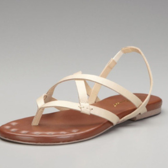 Matt Bernson nude strappy leather sandals