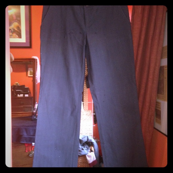 Calvin Klein charcoal grey wide leg pant