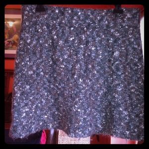 Susan Bristol wool blended nubby skirt