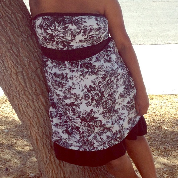 Plus size Strapless dress