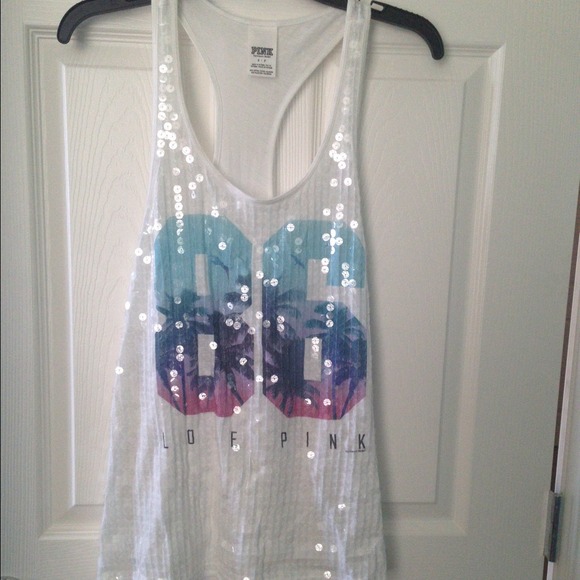 Victoria secret sequin tank top