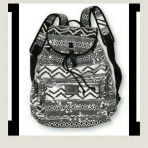 Victoria's secret sequin backpack black  tribal