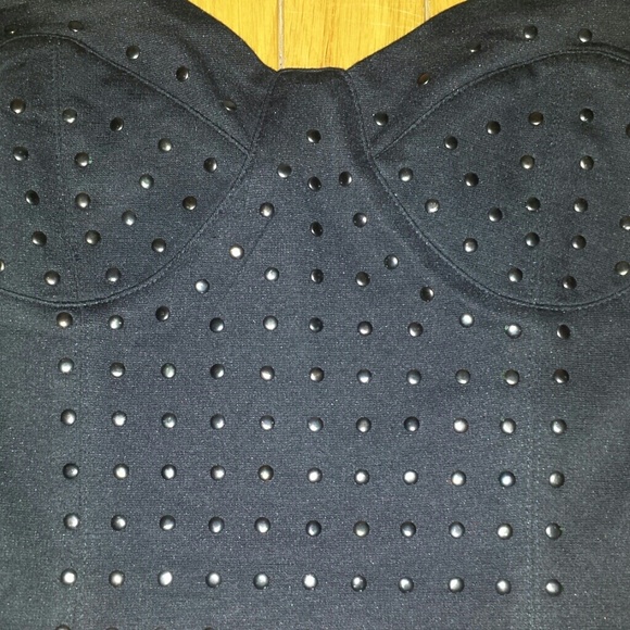 BLQ. MKT Blaque Market studded Corset top Small - Picture 2 of 3