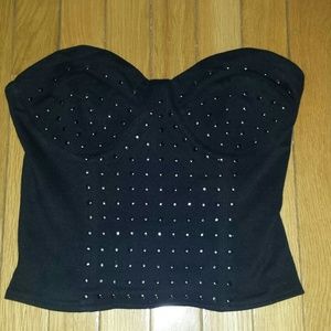 BLQ. MKT Blaque Market studded Corset top Small
