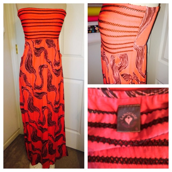 šHPšLanguage Strapless Maxi Dress - Picture 2 of 4