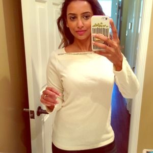 Ralph Lauren Knit w Beaded Collar