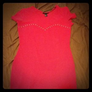 Short red H&M dress