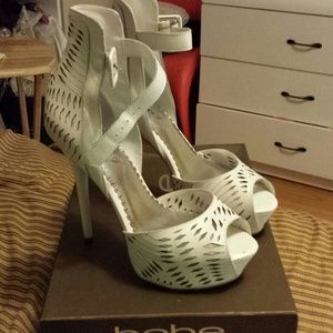 Bebe white shoes