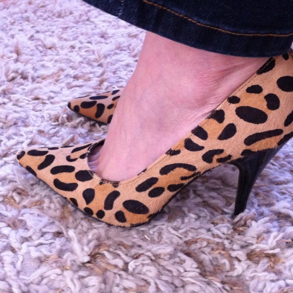 Reserved. Steve Madden cheetah print high heels.