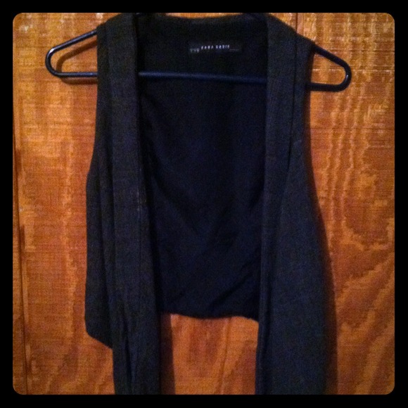 Zara basic plaid vest