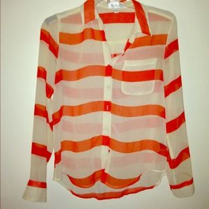 Sheer stripe shirt