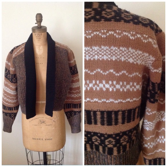 EDUN tribal print wool and alpaca cardigan SOLD
