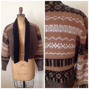 EDUN tribal print wool and alpaca cardigan SOLD