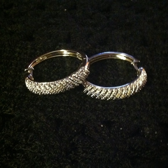 Silver hoop earrings
