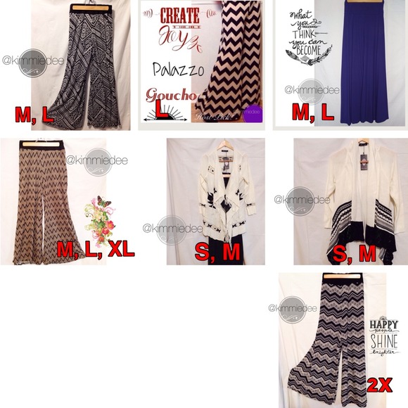 PROMO $20 each - Palazzo pants & cardigans - Picture 2 of 2