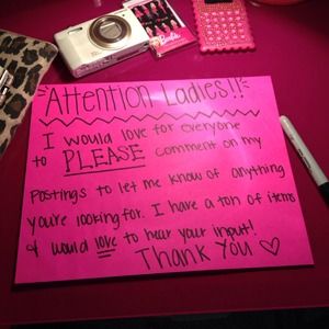 PLEASE! Negotiate, comment, ask me questions!