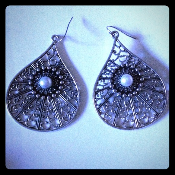 Big antiqued earrings