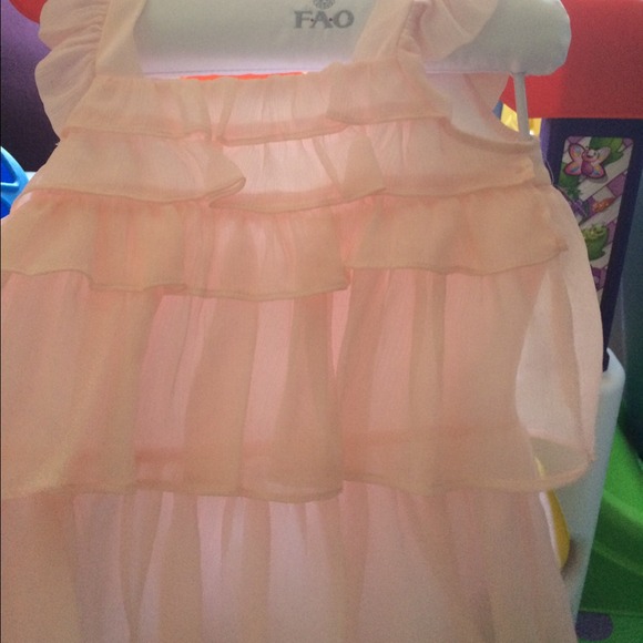 Peach desss SOLD!! . 12 month dress &sweater - Picture 1 of 3