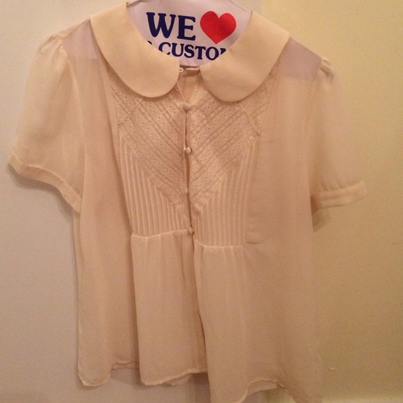 Pretty cream blouse