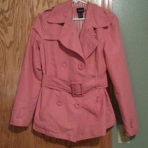 Pink dress coat