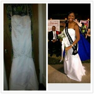 White prom or wedding dress