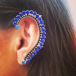 Gem Paved Ear Hook Cuff