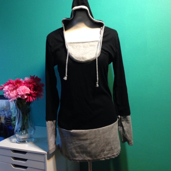 Black and grey tunic