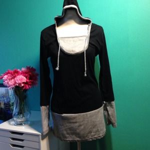 Black and grey tunic