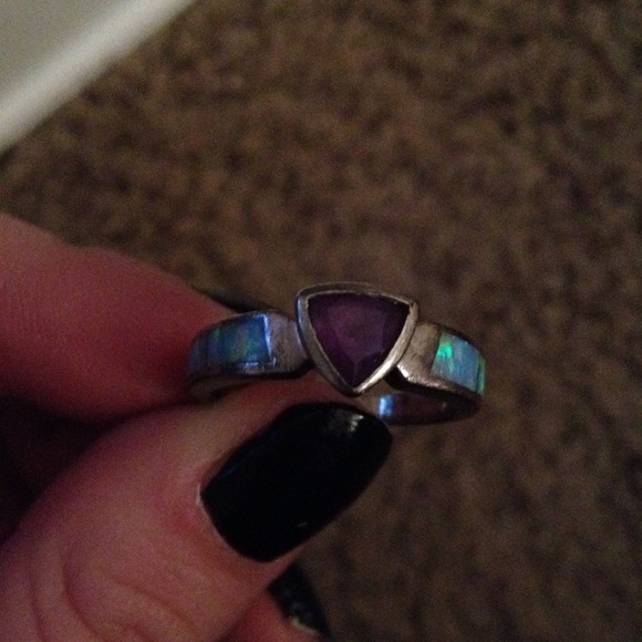 Purple stone ring