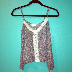 floral spaghetti strap