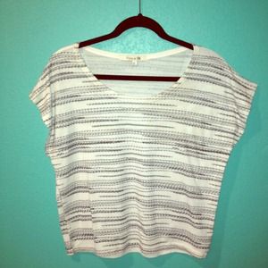 black and white pattern shirt