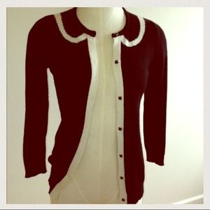 Zara Black & White Cardigan, Small