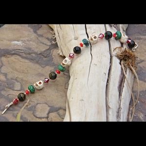 Colorful gemstone bracelet.