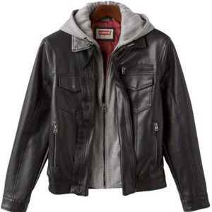 Hooded Leather Jacket
