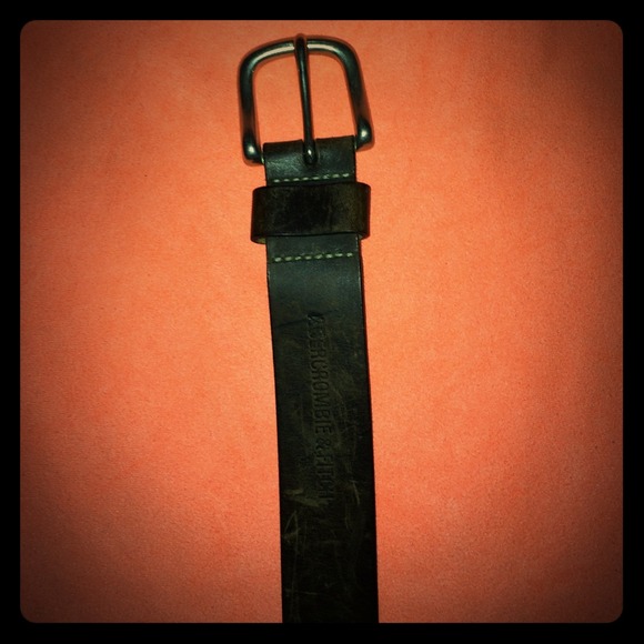 men's Abercrombie & Fitch brown leather belt sz 34