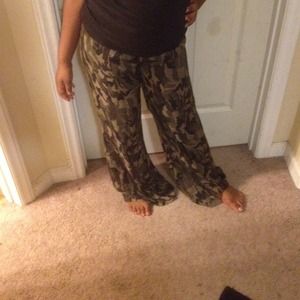 Sheer army style pants