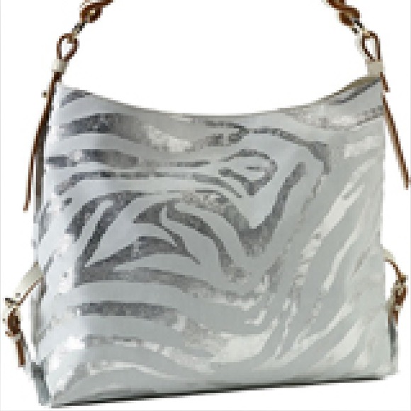 ❌SOLD❌ Dooney and bourke large metallic zebra tote