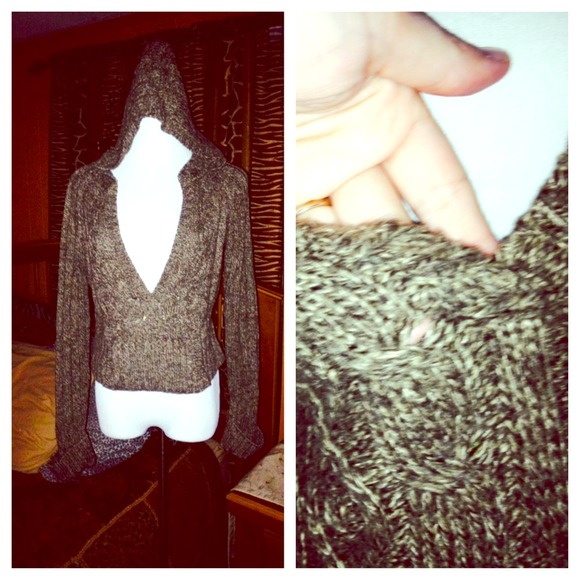 Knit hoodie