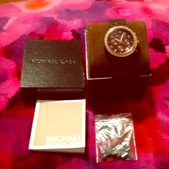 Brown MK watch