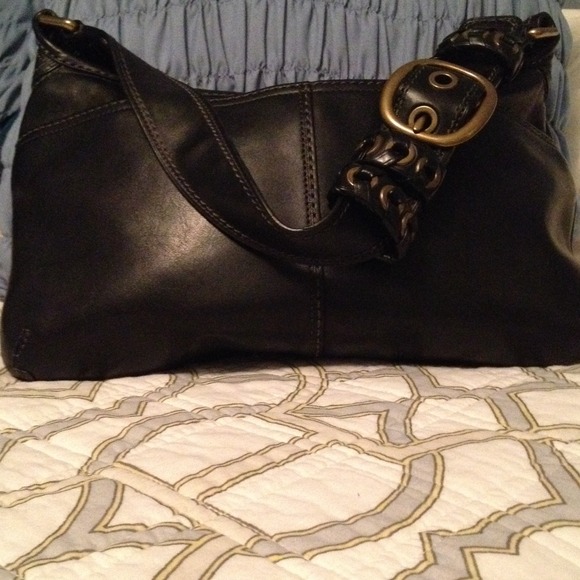 Coach black leather!