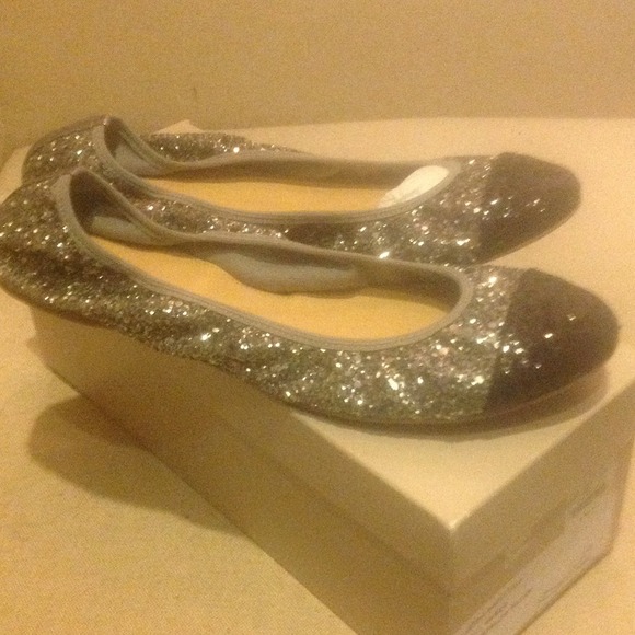 J Crew Lula glitter ballet flat - Picture 1 of 1