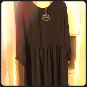 Black fit & flare dress