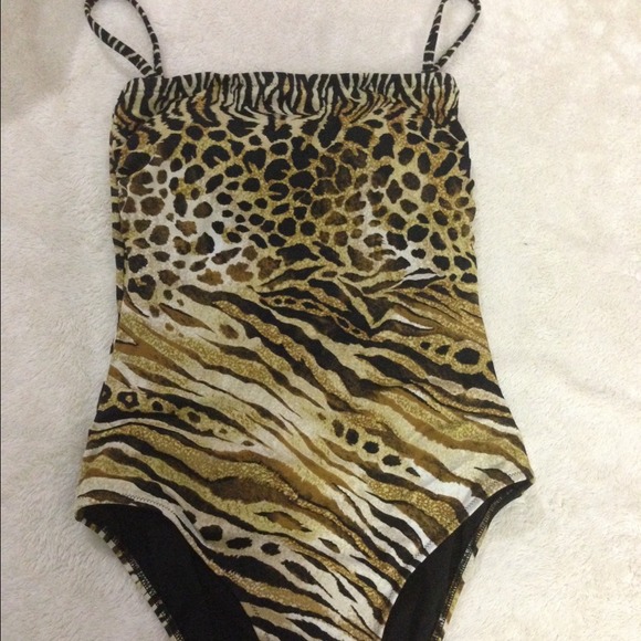 Leopard Print Bathing Suit