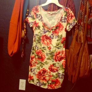 Floral stretchy mini