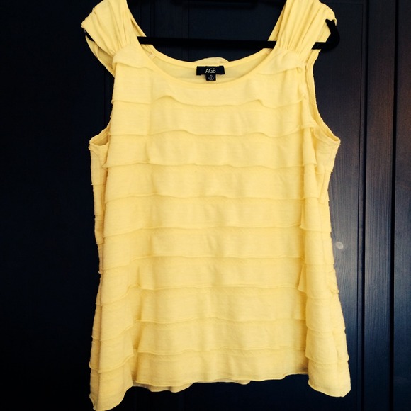 Reserved Ruffled Yellow Top - Picture 2 of 2
