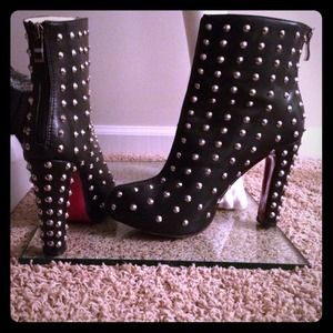 Spike studded booties!