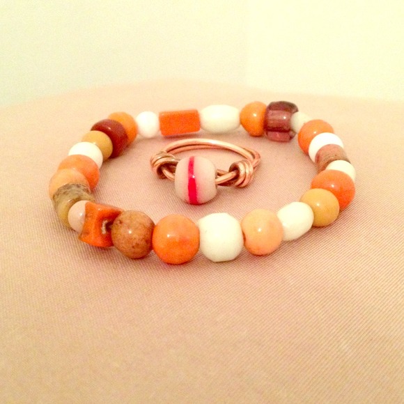 Handmade bracelet and matching ring. - Picture 1 of 1